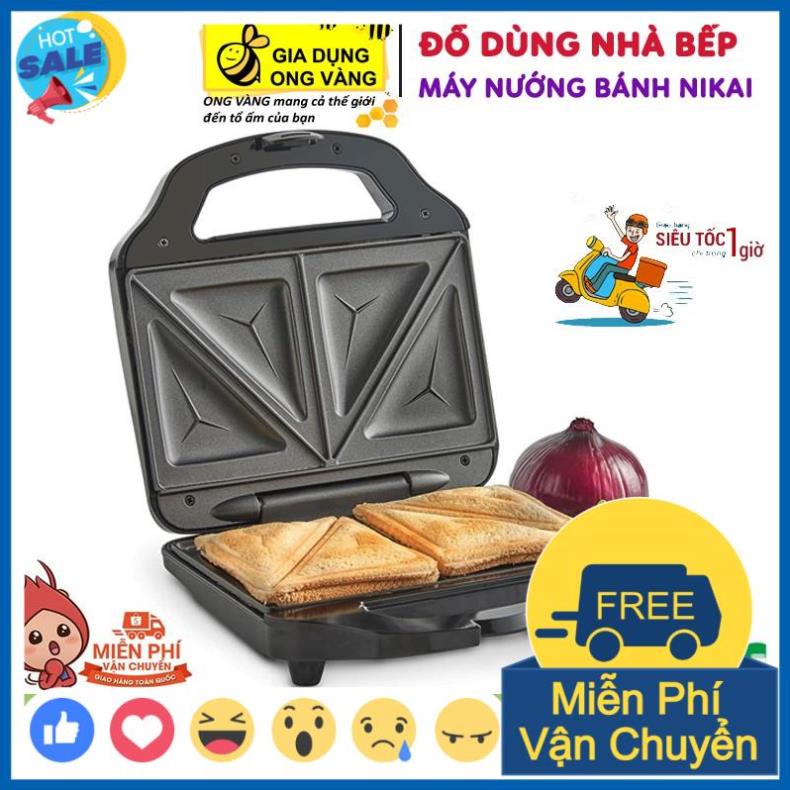 Máy Nướng Bánh, Làm Bánh Tại Nhà Sandwich Nikai Nhật Bản Mới, Nướng Bánh Siêu Tốc, Bảo Hành 6 Tháng