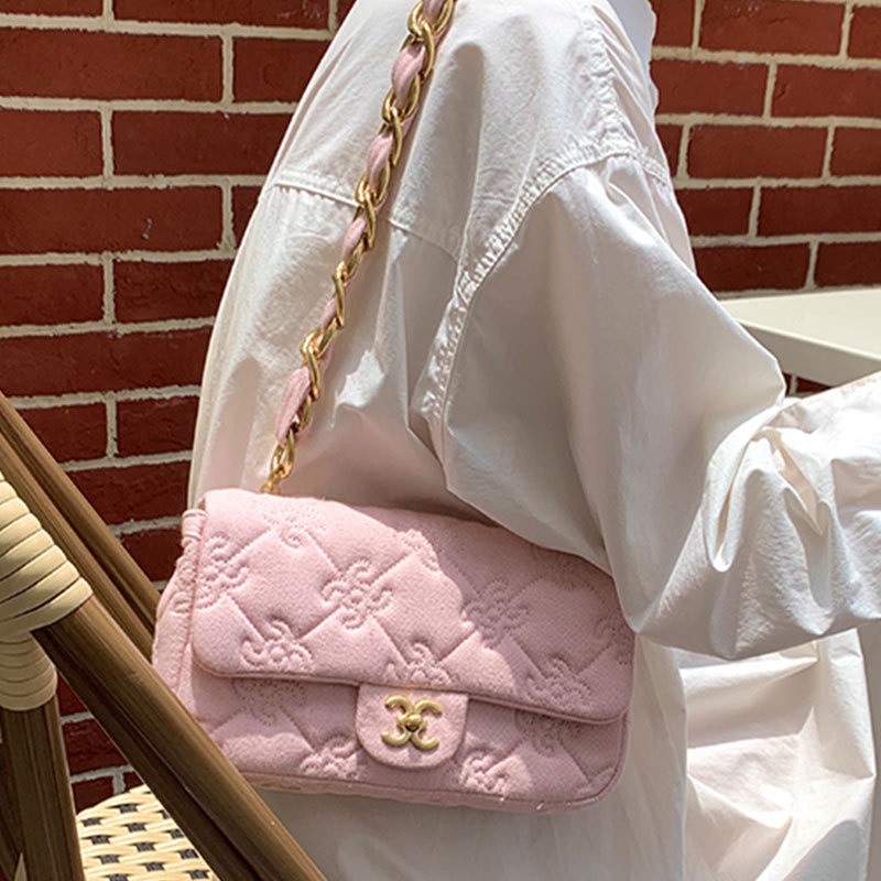 Túi Xách Denim Thêu Họa Tiết Thời Trang Mới 2022 Cho Nữ