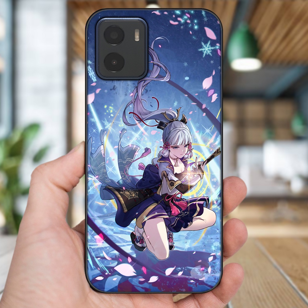 Ốp lưng Vivo Y15s, Y15a viền đen in hình Ayaka Genshin Impact