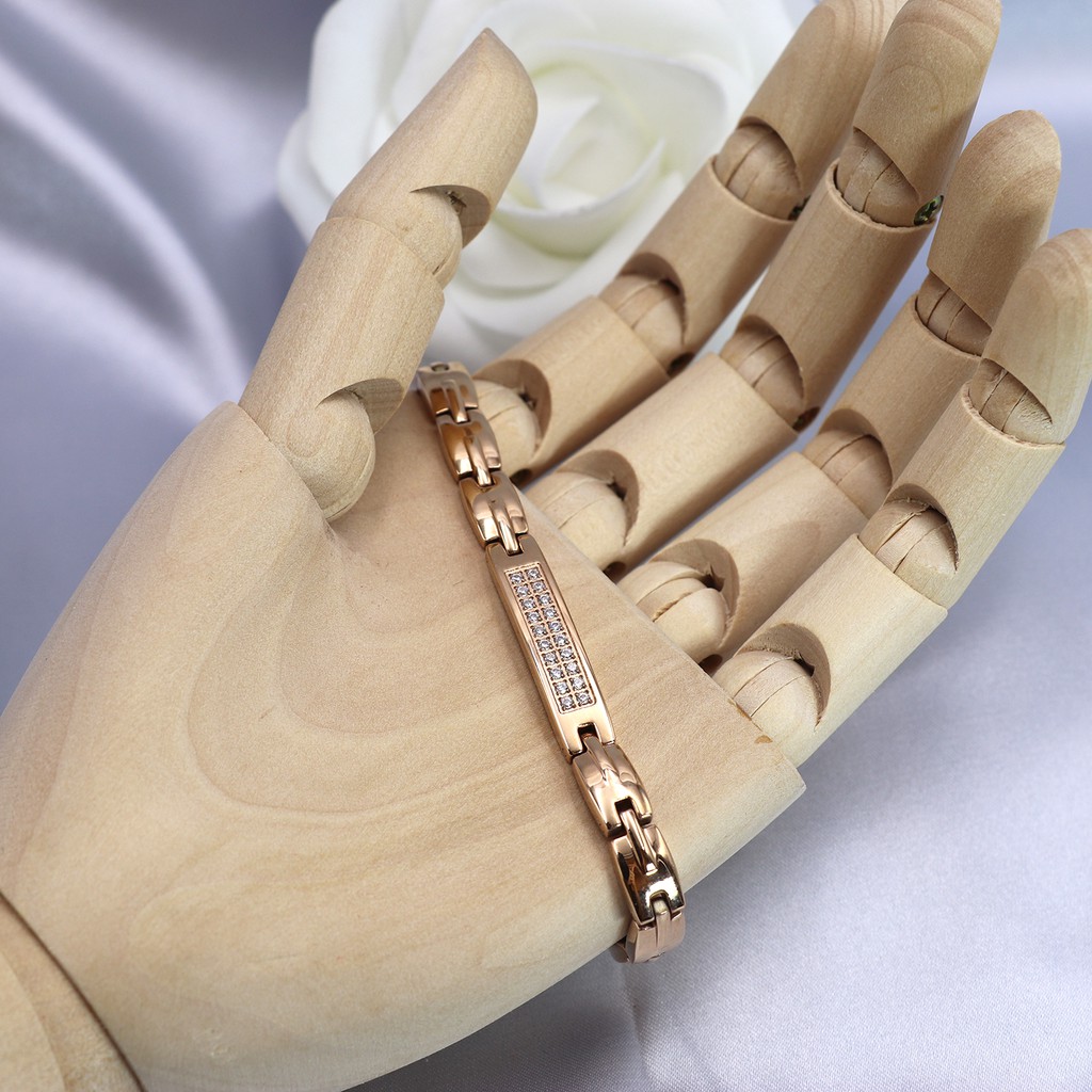 Vòng tay điều hòa huyết áp Rakii Nhật Bản ,Vòng đeo tay thời trang Germanium Hematite Zircon tinh khiết