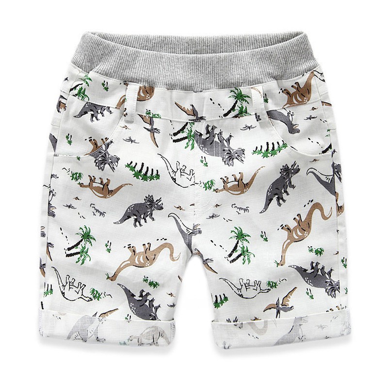 Quần short lưng thun họa tiết khủng long ngộ nghĩnh đáng yêu cho bé trai