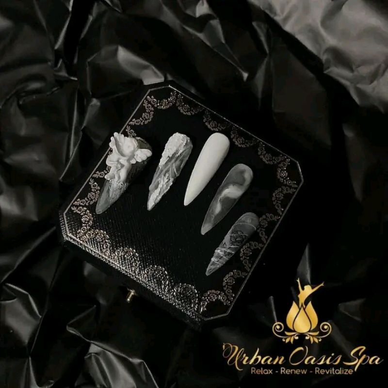 Nail box móng thiết kế thiên thần cực kì xinh xắn