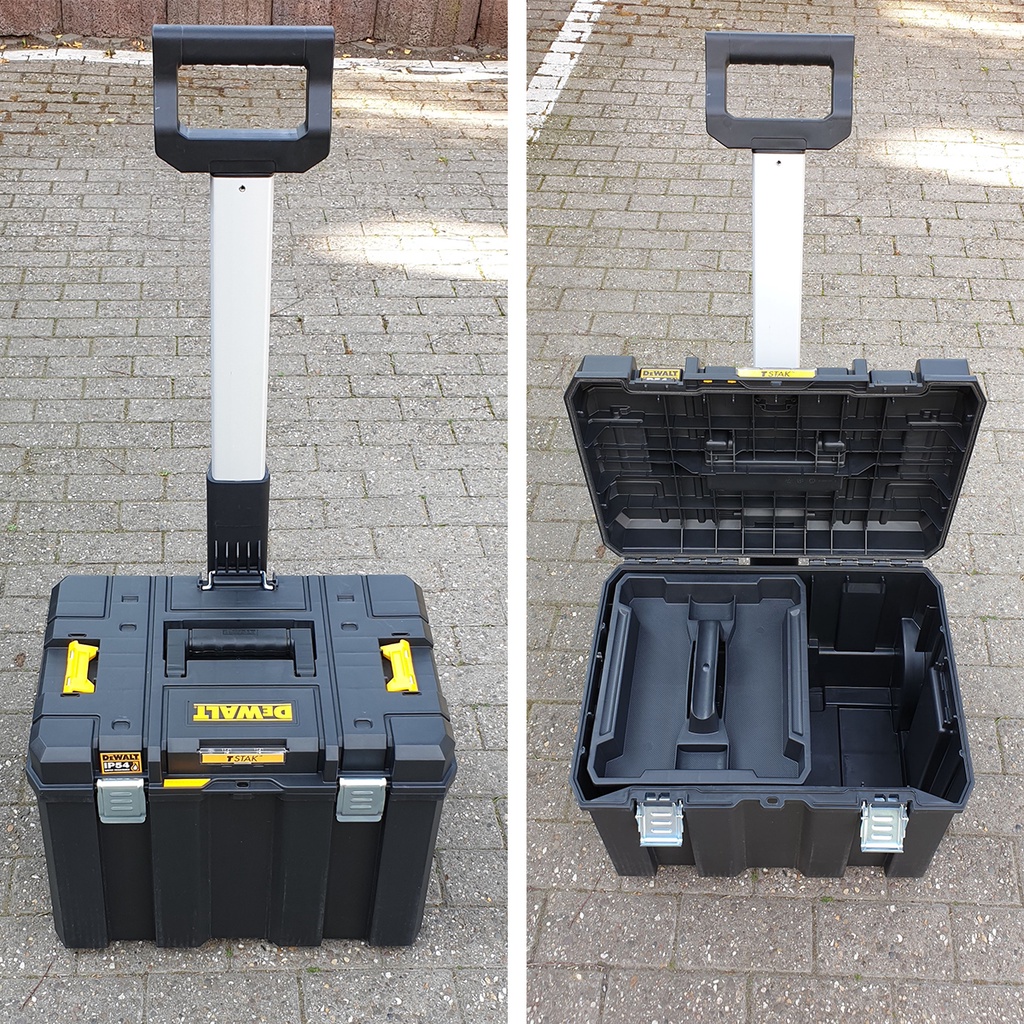 Hộp dụng cụ có tay kéo Dewalt DWST83347-1 | kích thước 526 x 515 x 770 mm, chất liệu nhựa ABS [CHÍNH HÃNG][XTOOLs]