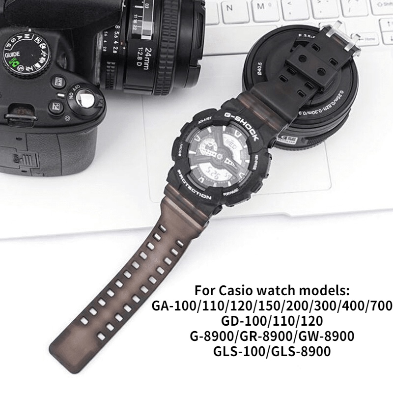 Dây đeo đồng hồ bằng silicone co giãn chống rơi cho Casio G-8900/GR-8900/GW-8900 GLS-100/GLS-8900