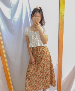Áo croptop bèo A10