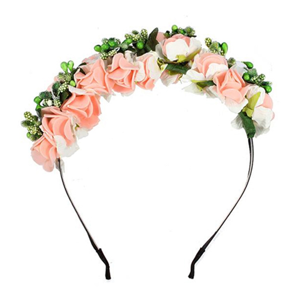 Băng đô cài tóc kiểu vòng hoa đội đầu phong cách boho cá tính cho nữ