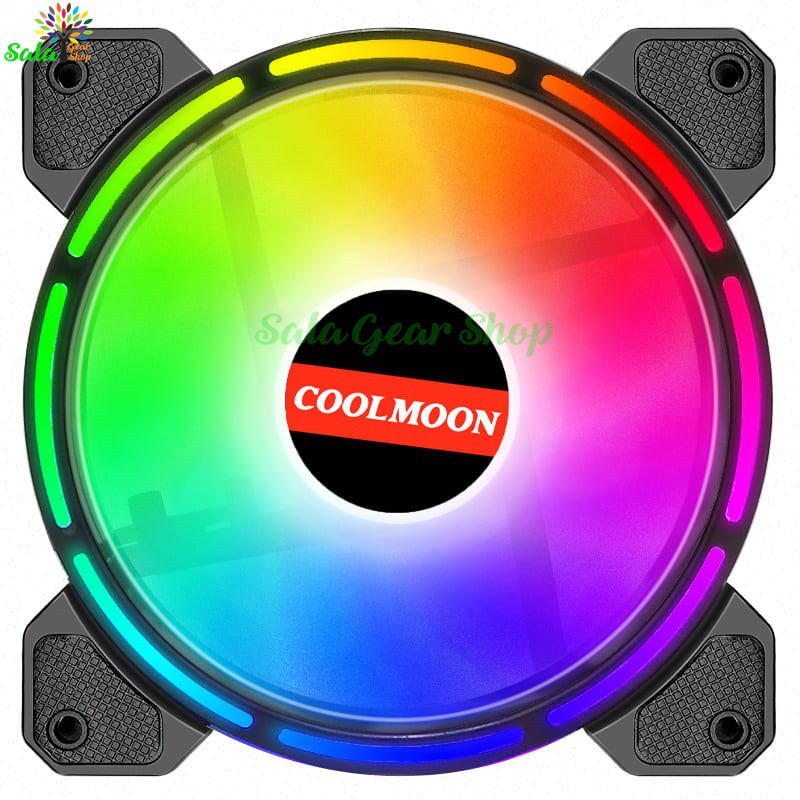Quạt tản nhiệt , Fan case Coolmoon RGB V7 Plus