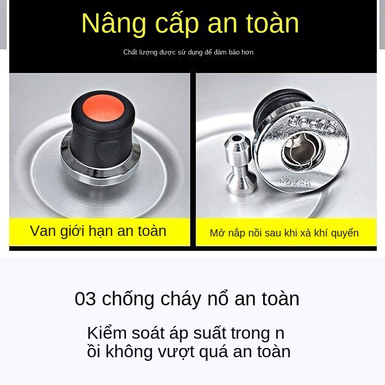 ● Nồi áp suất Supor gia đình Bếp từ gas than Thông thường chống cháy nổ