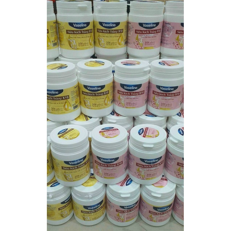 Kem Kích Trắng Vaseline x10 hũ 250gr - BX3778