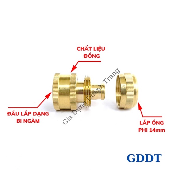 Bộ khớp nối nhanh đầu vào máy rửa xe, Khớp đồng nối nhanh dây cấp nước vào máy rửa xe, phụ kiện máy rửa xe