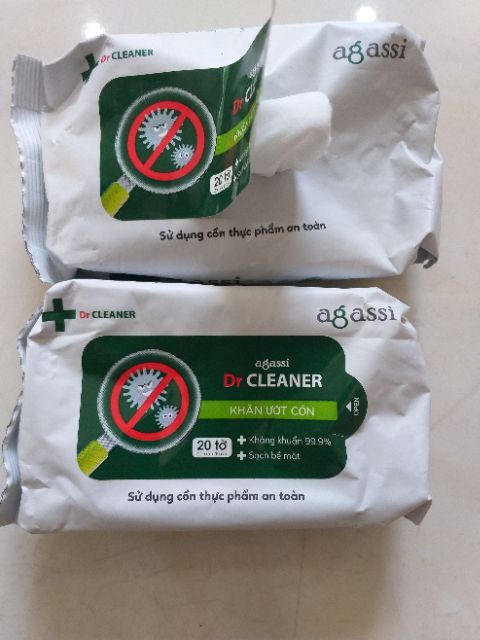 Khăn ướt có cồn Dr cleaner 20 tờ