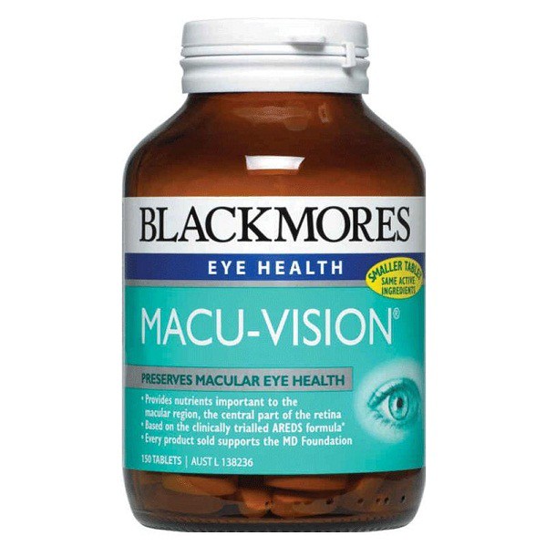 VIÊN BỔ MĂT BLACKMORES MACU-VISION 125/150 VIÊN (ÚC)