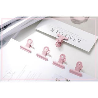 【C5】 KẸP GIẤY MINI MÀU HỒNG PASTEL