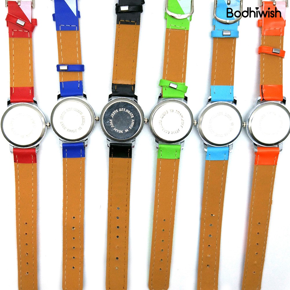 Đồng Hồ Đeo Tay Dây Da Mặt Tròn In Hình Người Nhện Dễ Thương Cho Bé | BigBuy360 - bigbuy360.vn