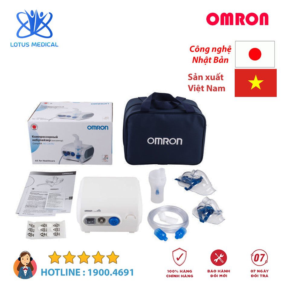 Máy xông mũi họng OMRON NEC28 – Thiết bị xông khí dung