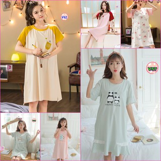 [Mã FATHANG5 giảm 10K đơn 50K] Váy Bầu Sau Sinh Cho Con Bú V7