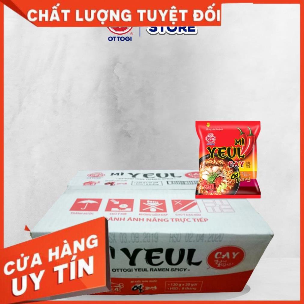 New - Thùng 20 gói mì Yeul cay Ottogi 120g x20 - Siêu hot.