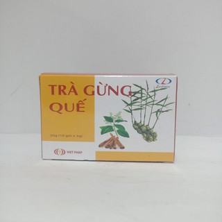 Trà gừng quế hộp 10 gói giúp giải cảm, phòng cảm lạnh, đau bụng