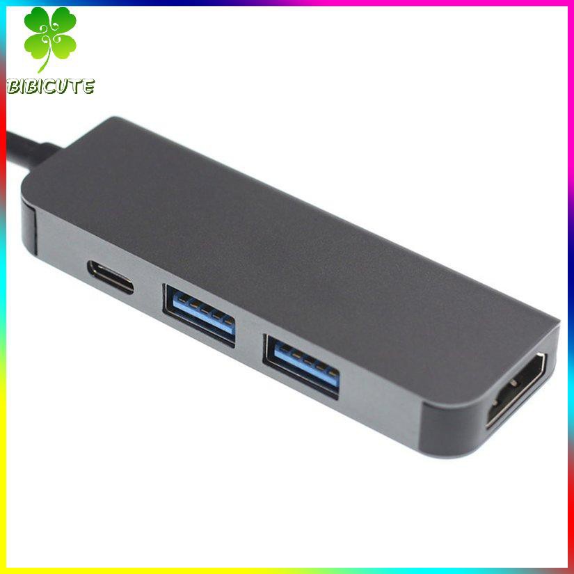 Trạm Sạc 4 Trong 1 Type-C Sang Usb3.0X2 + Pd + Hdmi