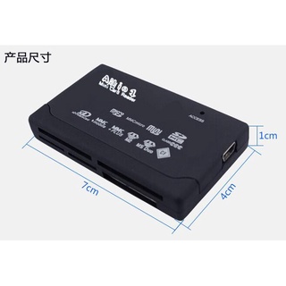 Đầu đọc thẻ nhớ SD TF CF XD MS MMC USB 2.0
