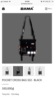POCKET CROSS BAG SS2 - BLACK