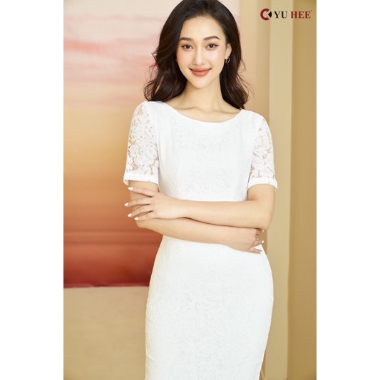 Đầm thiết kế body ren cao cấp tay lỡ qua gối;cao cấp 2 lớp YuHee