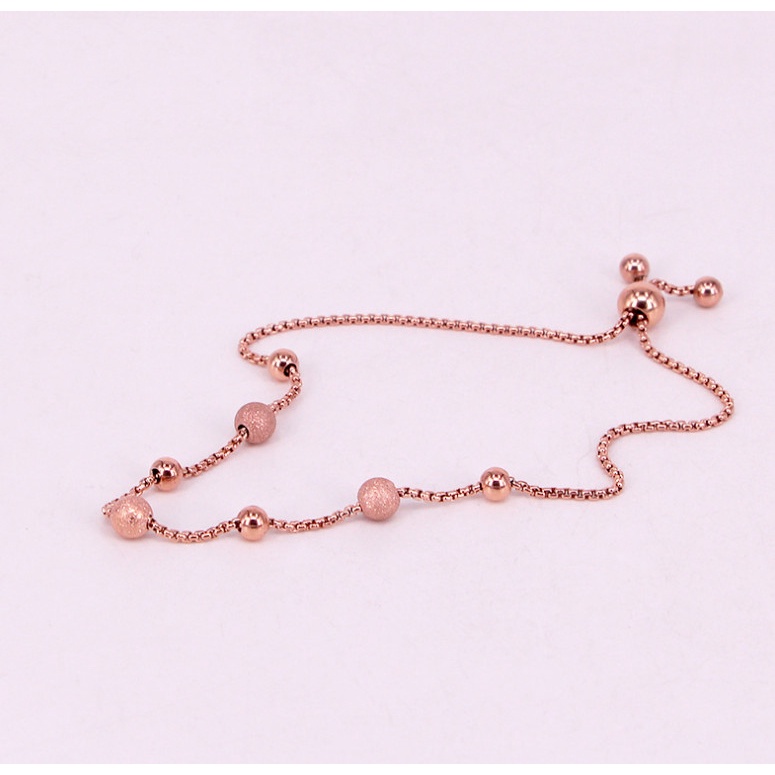 Lắc Chân Dây Rút Trái Châu Titan Ko Đen TT 4388