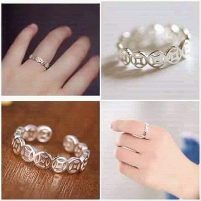 Nhẫn kim tiền bạc 925