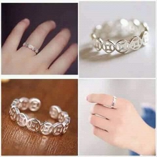 Nhẫn kim tiền bạc 925