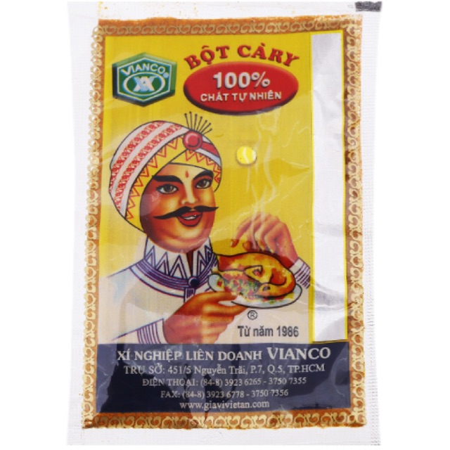Bột cà ri Vianco gói 10g