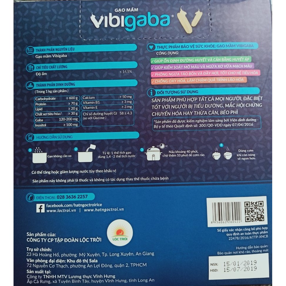 Gạo mầm Vibigaba 1 Kg