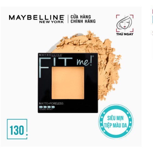 Phấn Phủ Mịn Nhẹ Kiềm Dầu Fit Me Matte Poreless Powder Maybelline New York 8.5g - Mỹ Chính Hãng