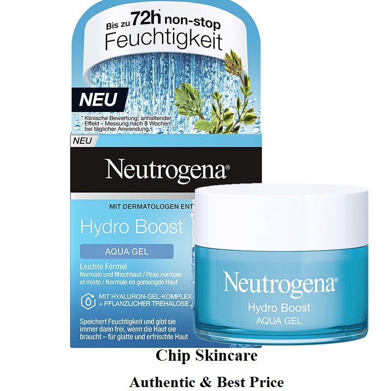 Gel Dưỡng Ẩm Neutrogena Hydro Boost Gel Cream Và Neutrogena Aqua Gel / Water Gel Chip Skincare | BigBuy360 - bigbuy360.vn