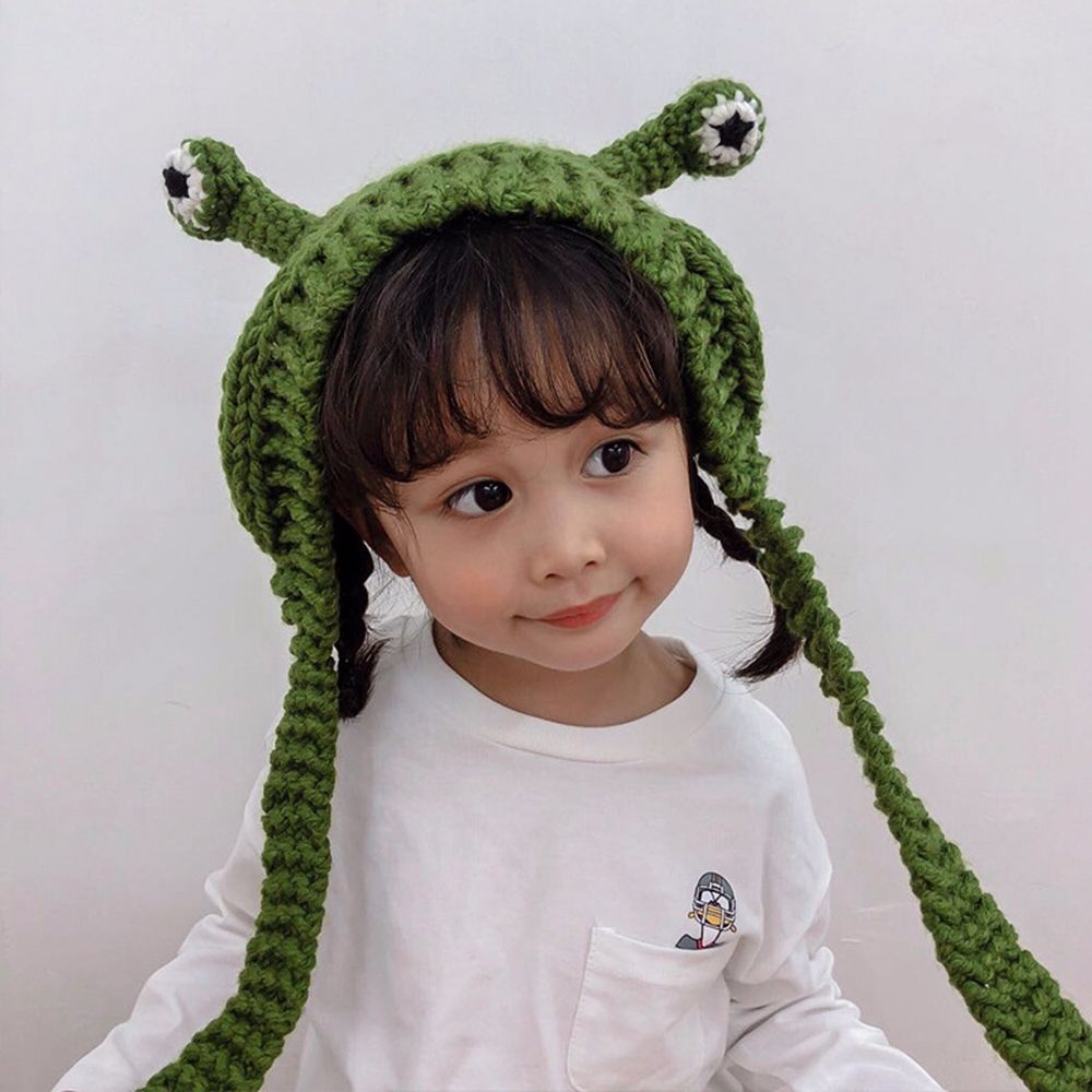 Mũ Len Trùm Đầu Giữ Ấm Mùa Đông Kiểu Dáng Dễ Thương Phong Cách Hàn Quốc Cho Nữ