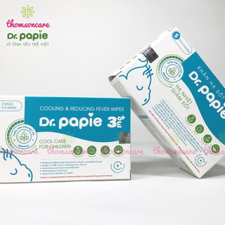 Khăn lau hạ sốt Dr.Papie 3M+ (25 tờ)