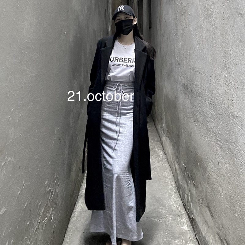 Chân váy đuôi cá dáng dài loe rộng - phong cách ulzzang Hàn Quốc [Ảnh và video ship tự chụp] | BigBuy360 - bigbuy360.vn