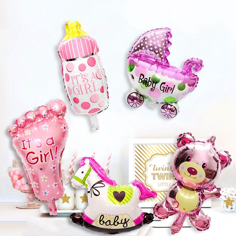 Set 5 bong bóng nhiều hình dáng dùng trang trí tiệc mừng cho bé