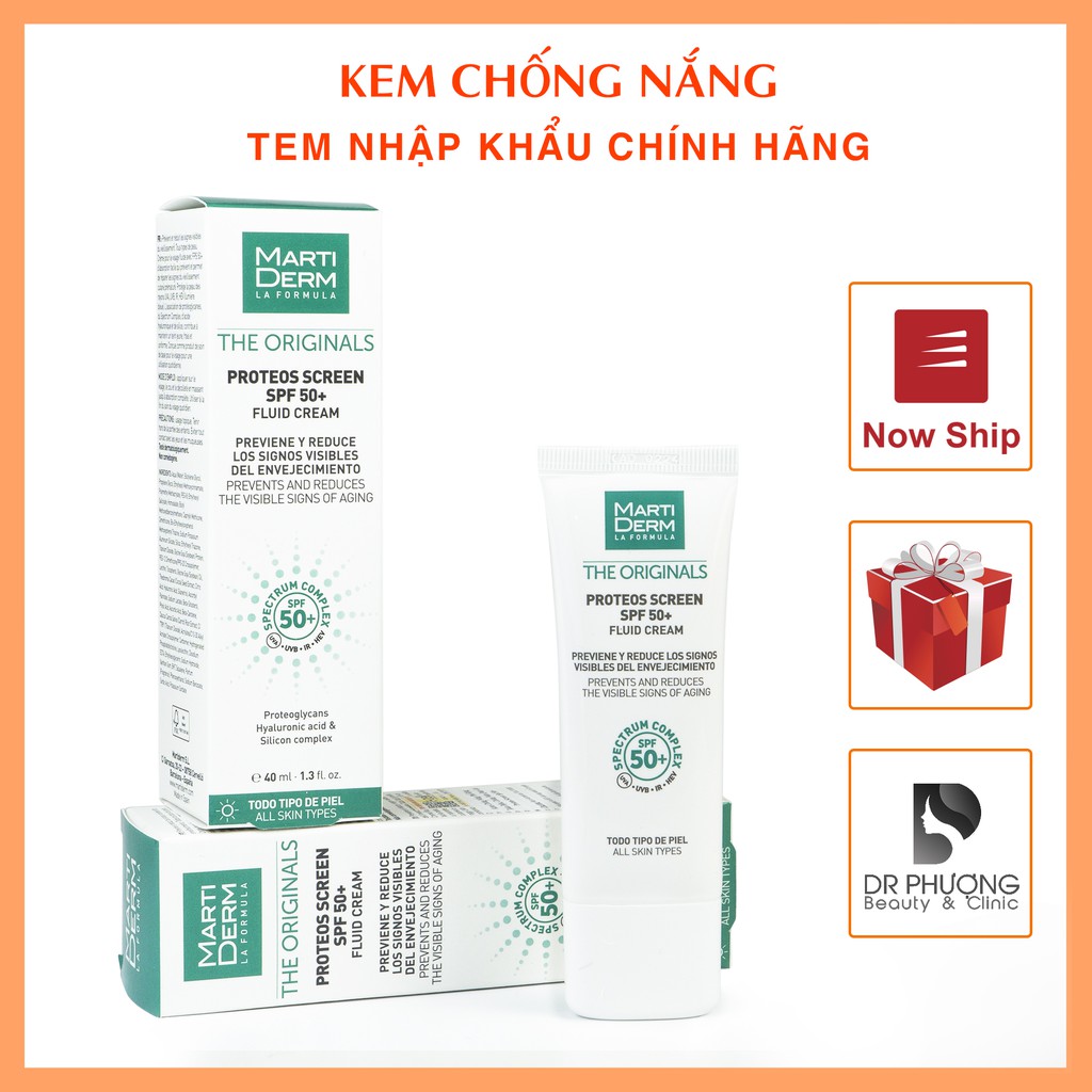 [CHÍNH HÃNG] KEM CHỐNG NẮNG MARTIDERM The originals Proteos Screen SPF 50+