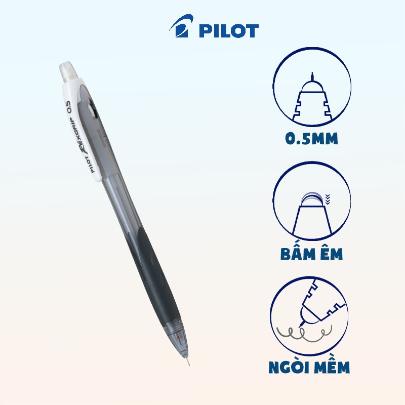 Bút chì bấm Pilot Rexgrip tip ngofi 0.5mm