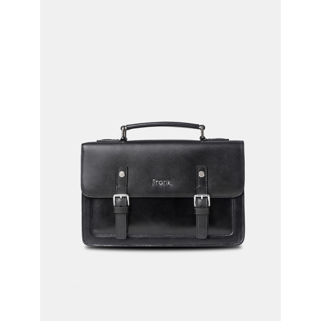 Cặp Đeo Chéo Nam Da Bò Saffiano Cao Cấp FRANK Calvin Messenger Bag, Túi Nam Sang Trọng Tiện Dụng