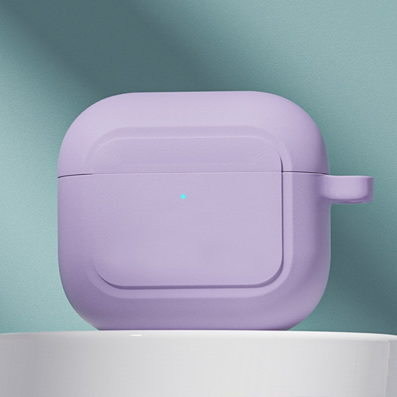 Vỏ Bảo Vệ Hộp Sạc Tai Nghe Compatible for Airpods 3 Chất Liệu Silicone Mềm Chống Nước Chống Trầy Xước Có Khóa Kim Loại