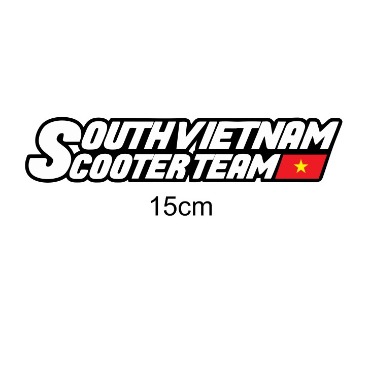 Tem Southside Scooter Vietnam LOẠI ĐẸP IN NÉT
