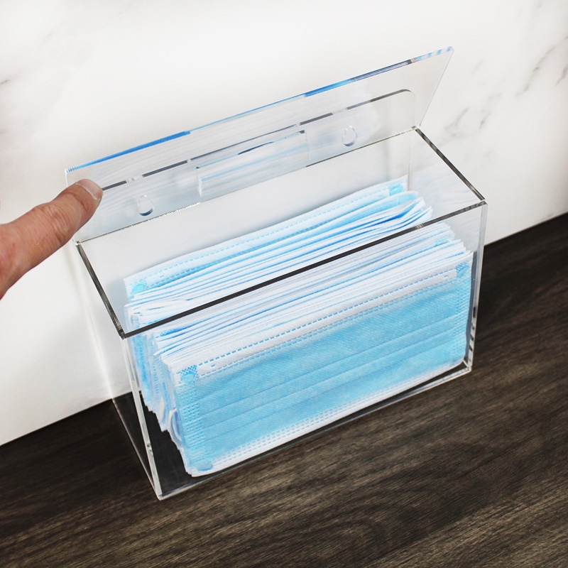Hộp đựng khẩu trang bằng acrylic 20cm tiện ích