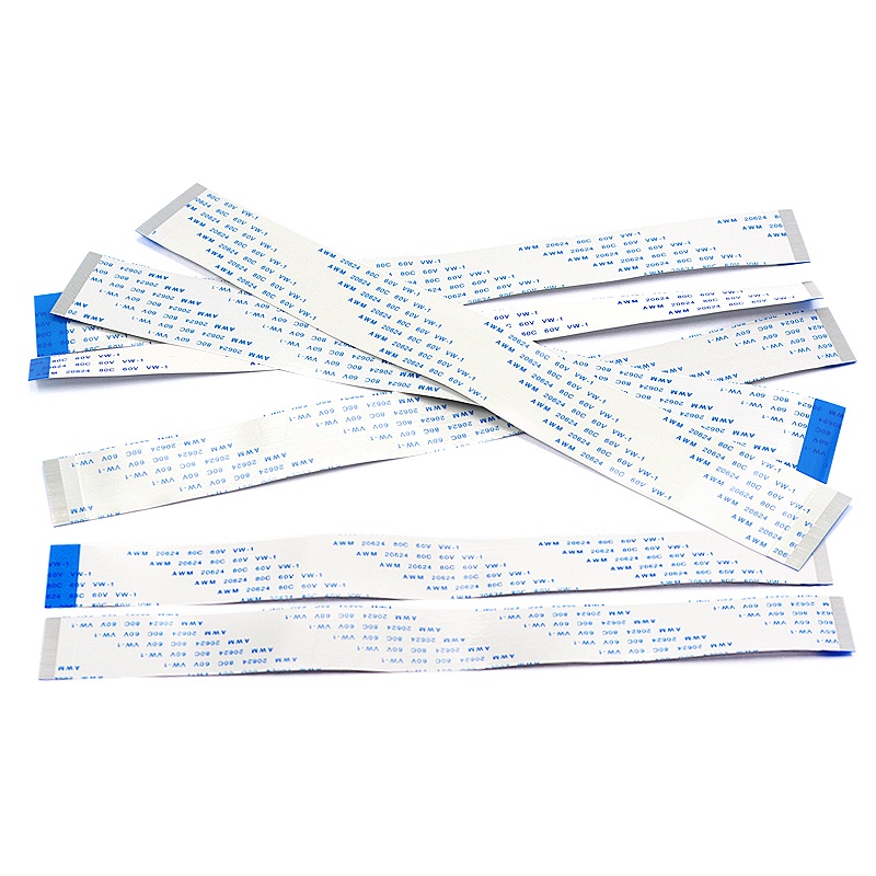 0.5mm Pitch FFC / FPC Cáp phẳng linh hoạt AWM 20624 80C 60V VW-1 Cáp phẳng dài 20CM