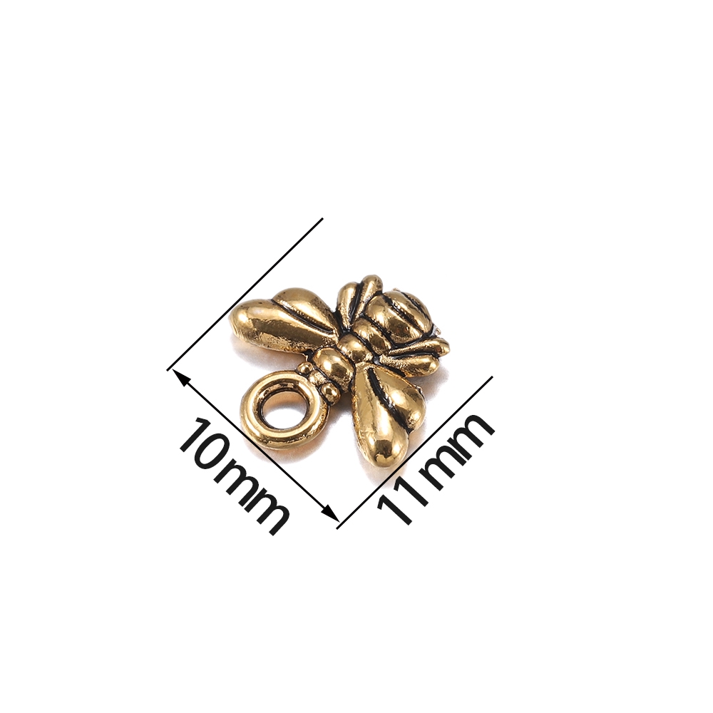 St.kunkka 40 cái mặt dây chuyền hình con ong vật liệu hợp kim để làm vòng cổ