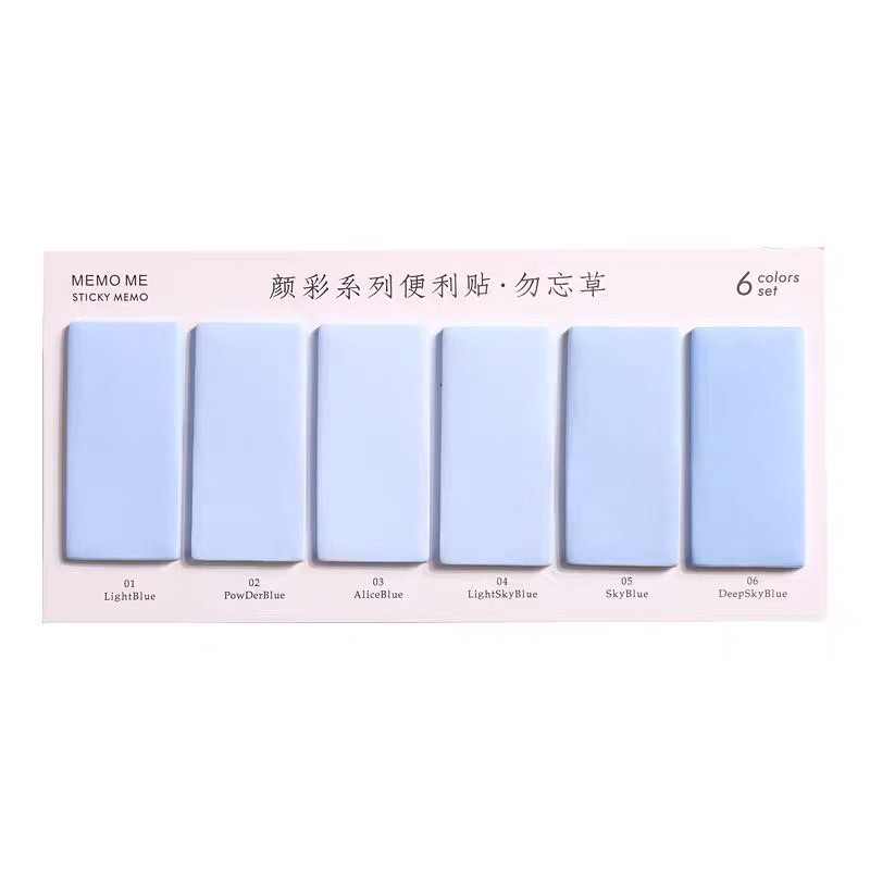 Giấy note đánh dấu trang màu pastel dễ thương