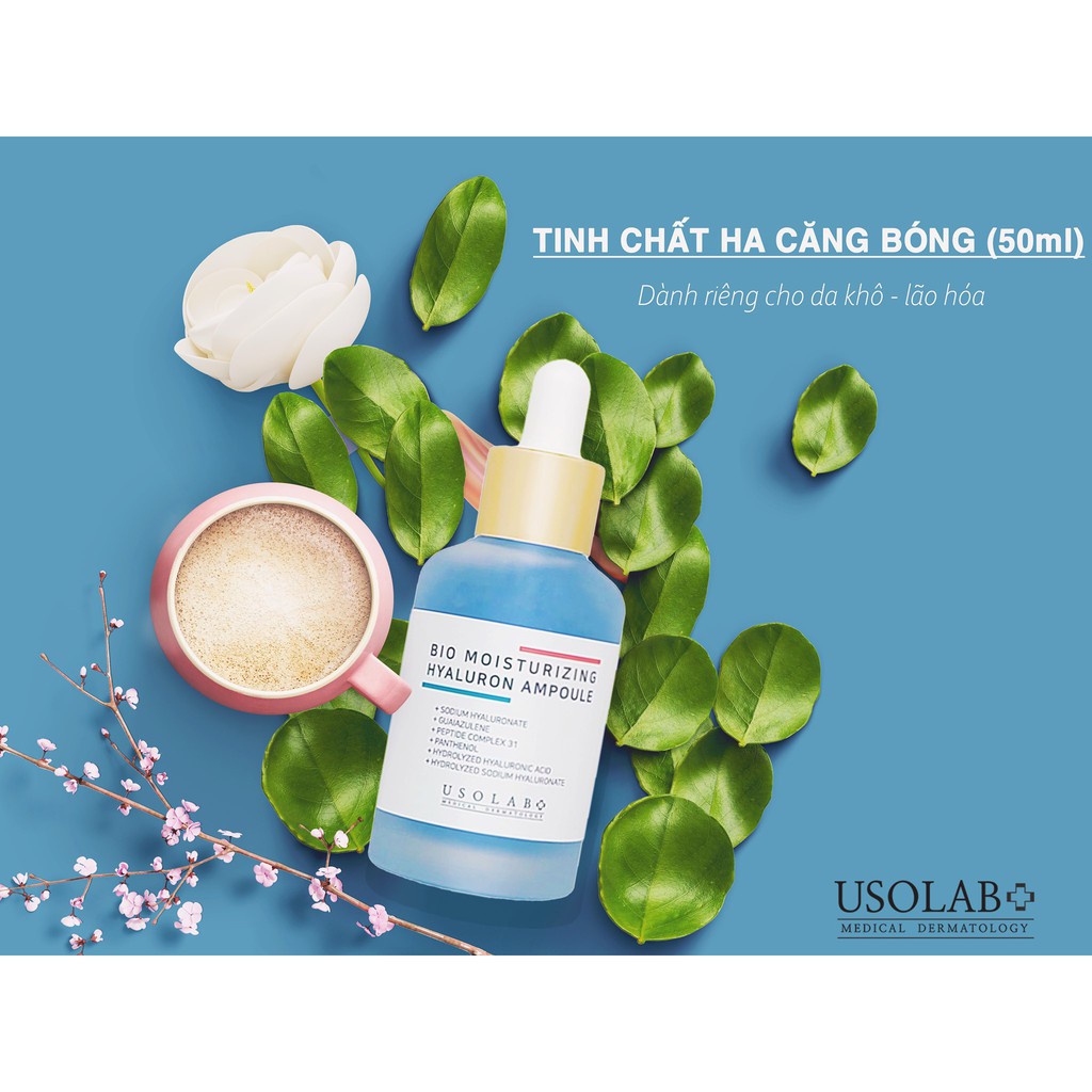 Tinh Chất Dưỡng Ẩm HA USOLAB BIO MOISTURIZING HYALURON AMPOULE 50ml (Mẫu Mới) | BigBuy360 - bigbuy360.vn