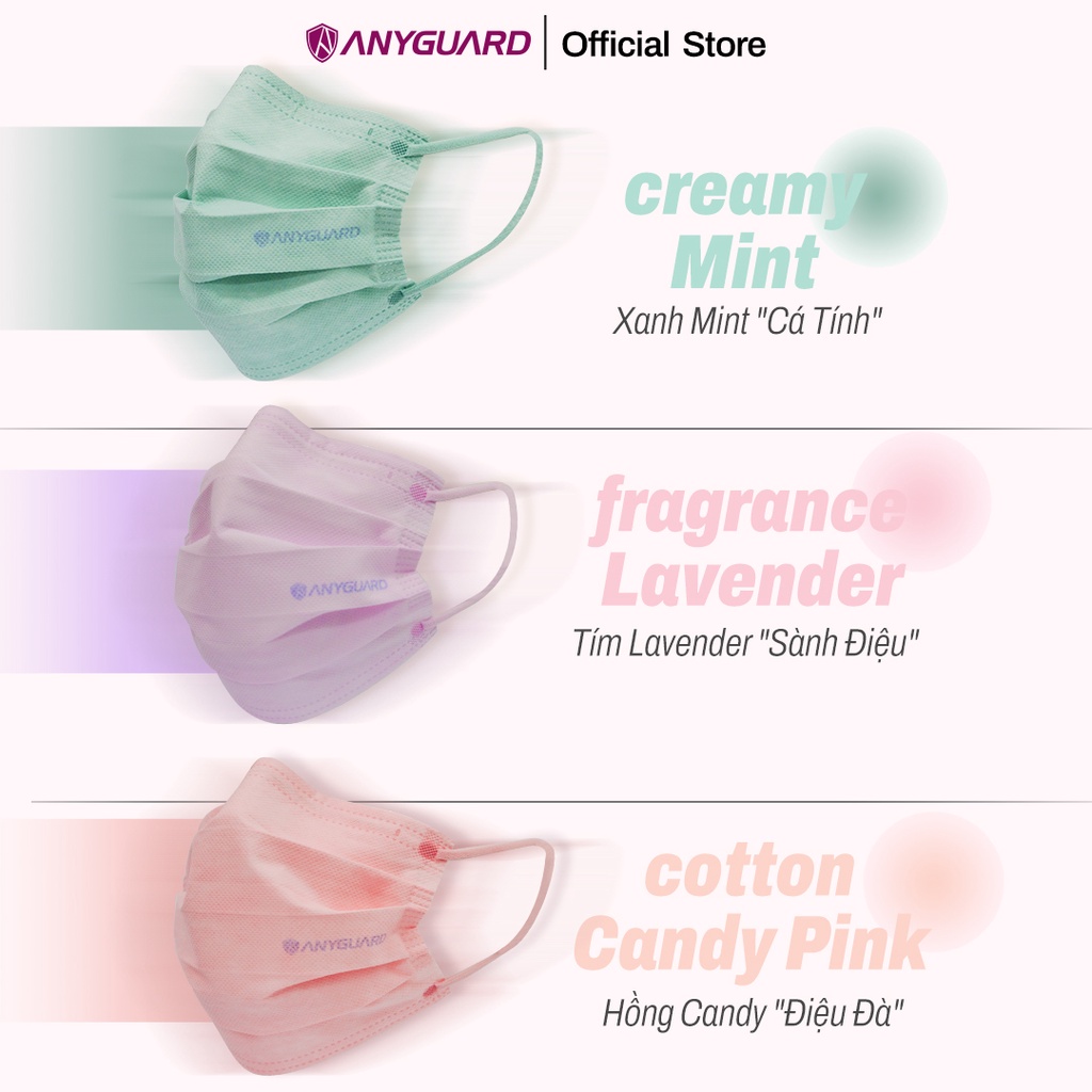 Khẩu Trang Hàn Quốc Sense 3 Lớp Kháng Khuẩn Chính Hãng ANYGUARD, Ngăn Tia UV, An Toàn Cho Da, Combo 30 Chiếc
