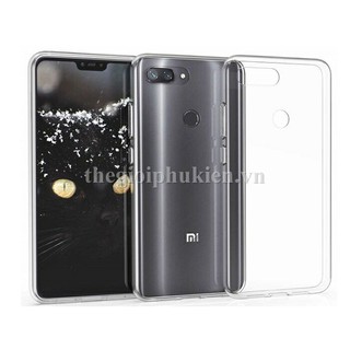 Ốp lưng xiaomi mi 8 lite silicon dẻo trong suốt siêu mỏng 0.5mm