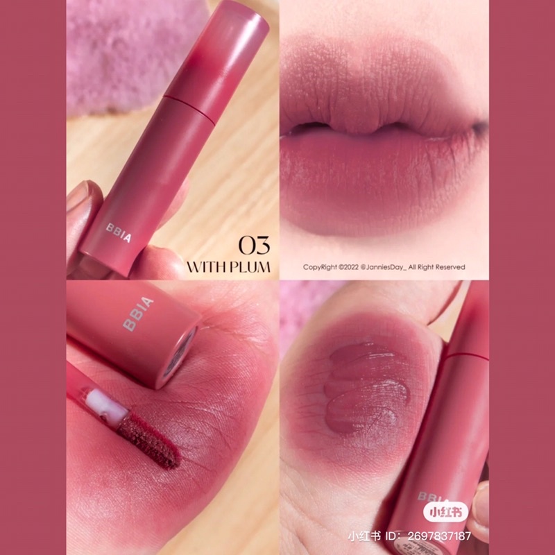 Son kem lì ẩm mịn, lâu trôi Bbia Sheer Velvet Tint